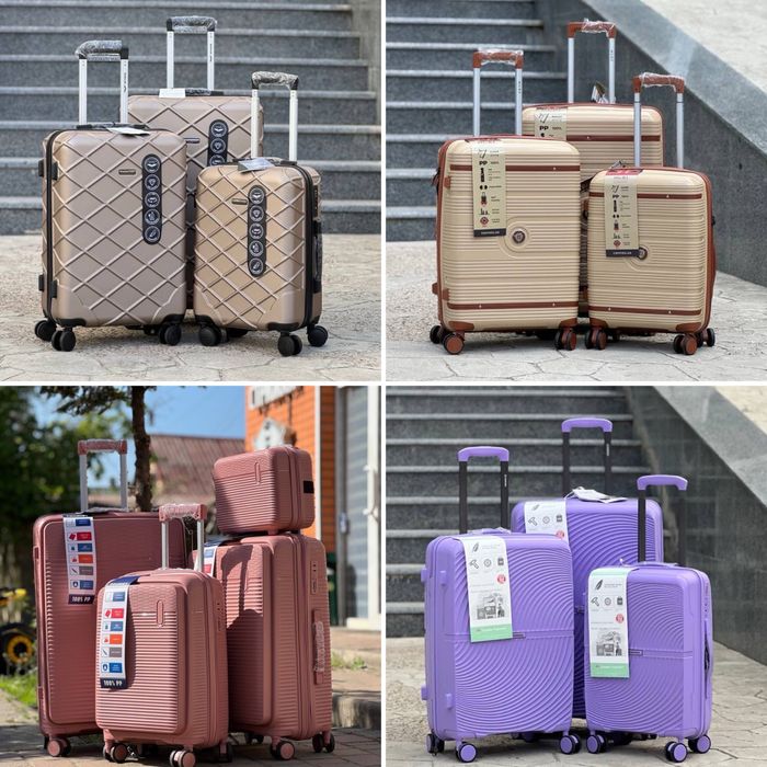 Полипропилен! Разные цвета Чемодан Турция на колесах,валіза,сумка