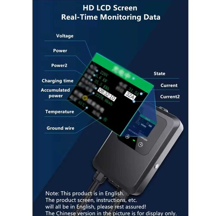 Wallbox Carregador 7kw / 32A - Tipo2 - MONOFASICA - Eletricos Hibridos