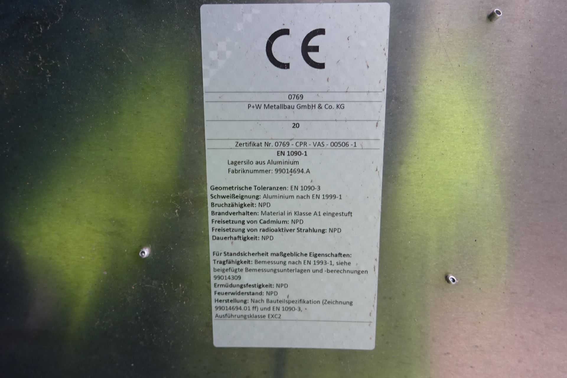 Silos 75 m3 wys. 18m. Nowy nieużywany