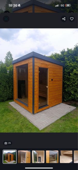 Sauna ogrodowa, zadaszenia drewniane, domki drewniane