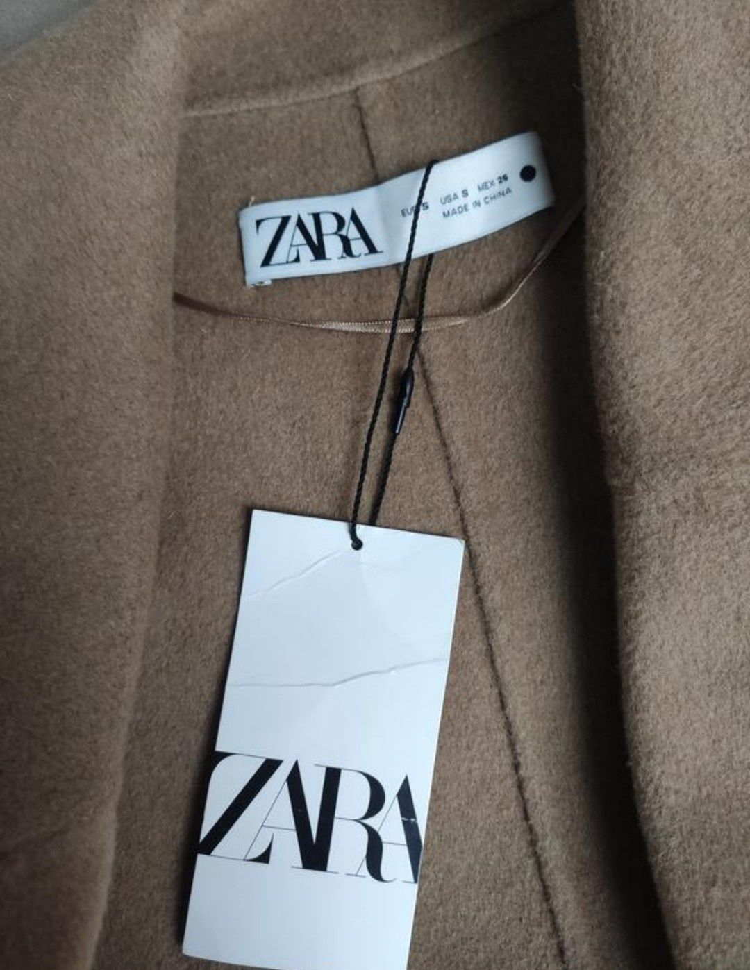 Стильне шерстяне пальто преміум колекції Zara,s-m