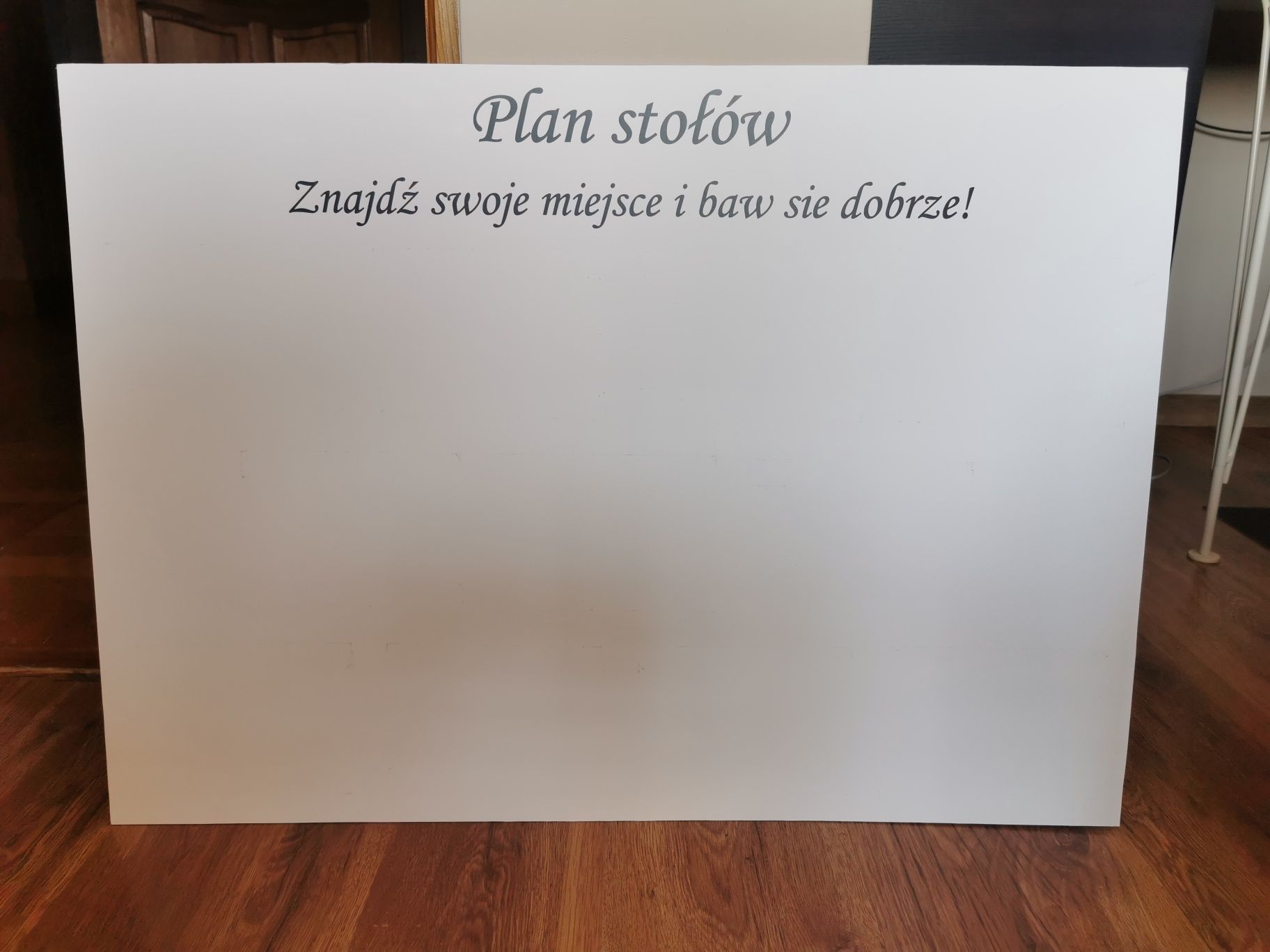 Tablica plan stołów