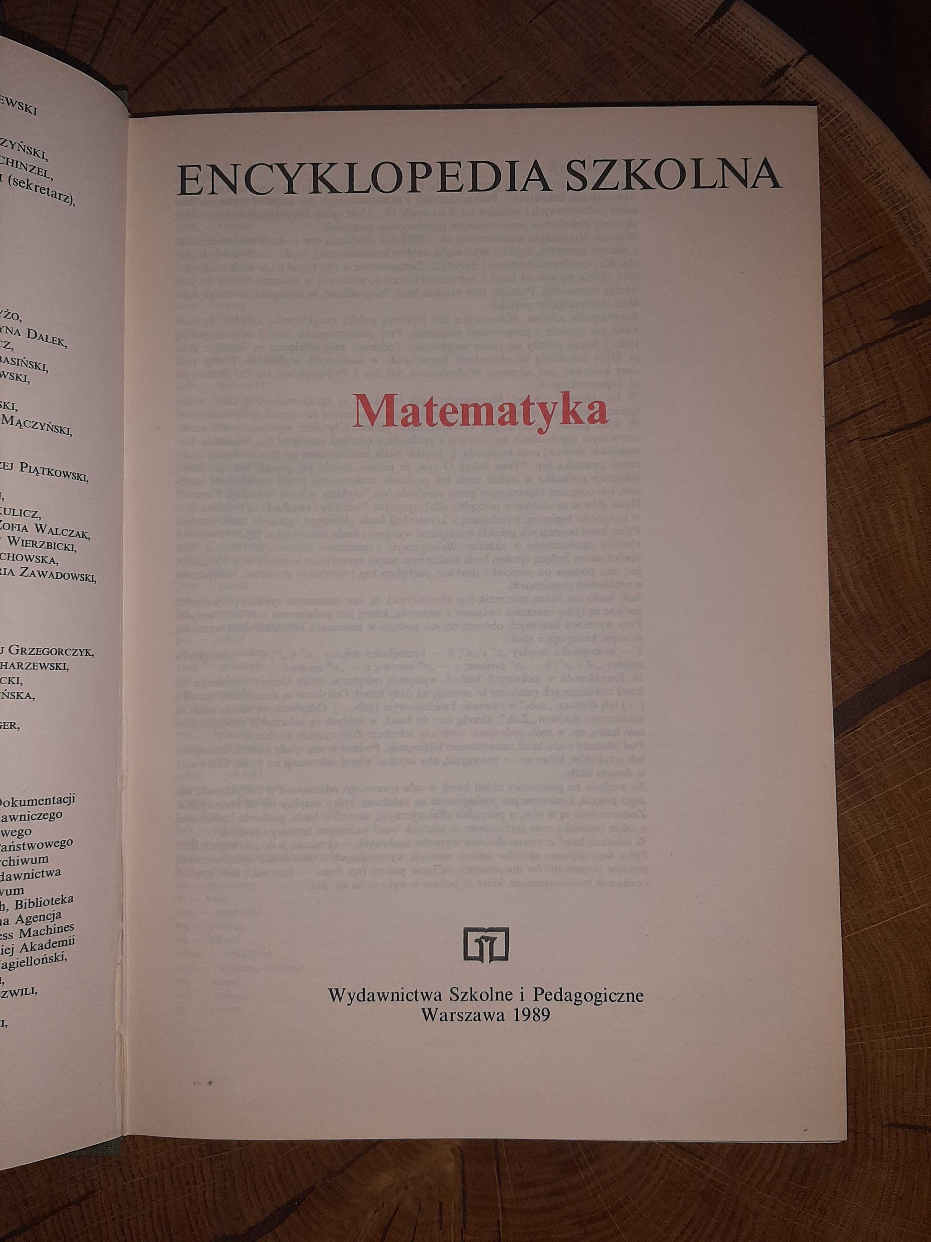 Encyklopedia szkolna Matematyka