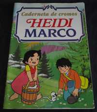 Caderneta de cromos Heidi e Marco RBA