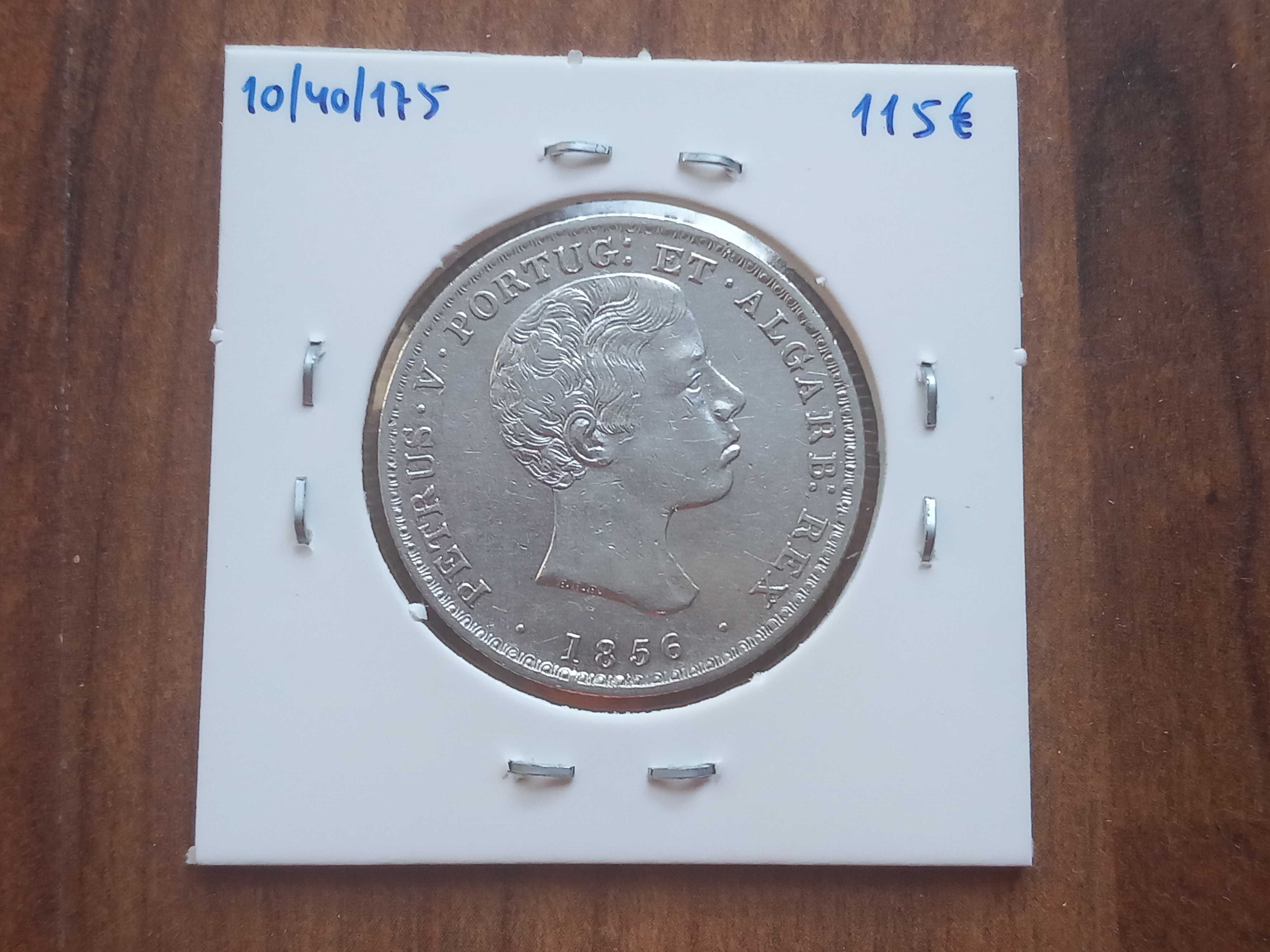 Moeda 500 Reis 1856 D. Pedro V