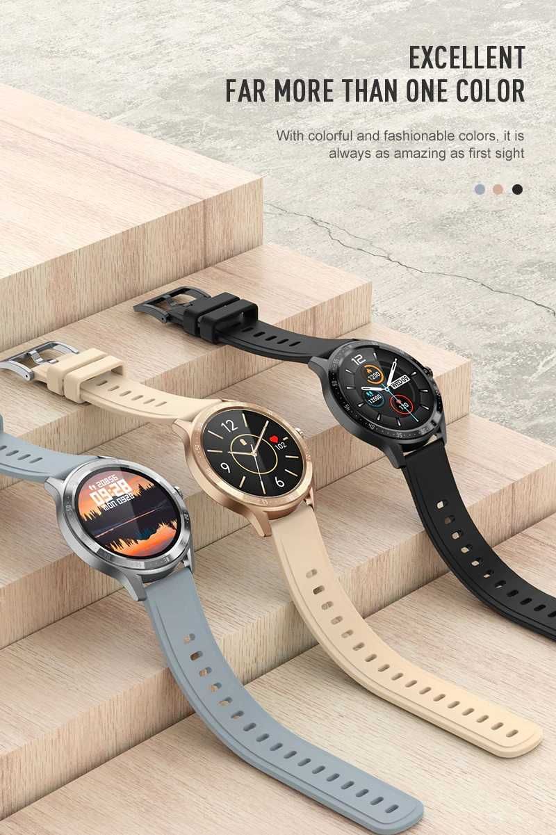 SmartWatch S32 tętno, ciśnienie, O2, kroki, powiadomienia.