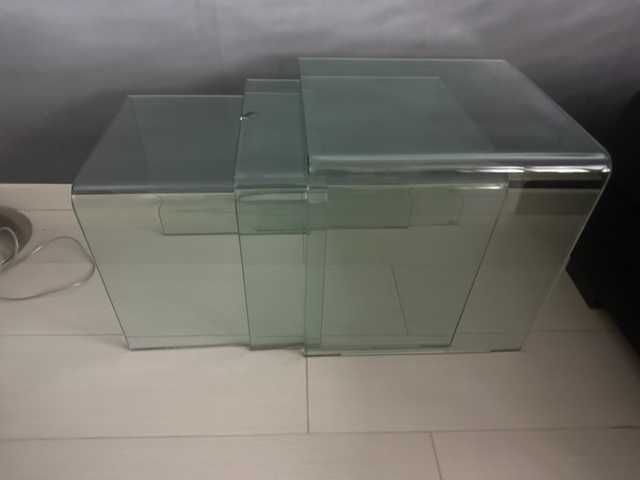 stoliki szklane trzy sztuki