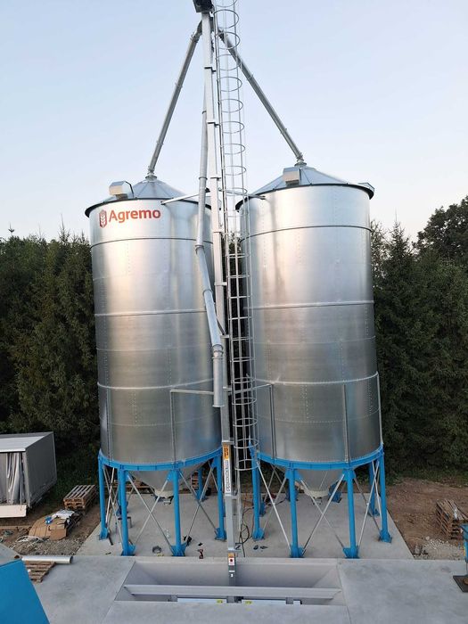 Podajnik łopatkowy do zboża kubełkowy ślimakowy silos zbożowy