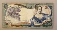 Nota de 1.000 Escudos D Maria II de 1967