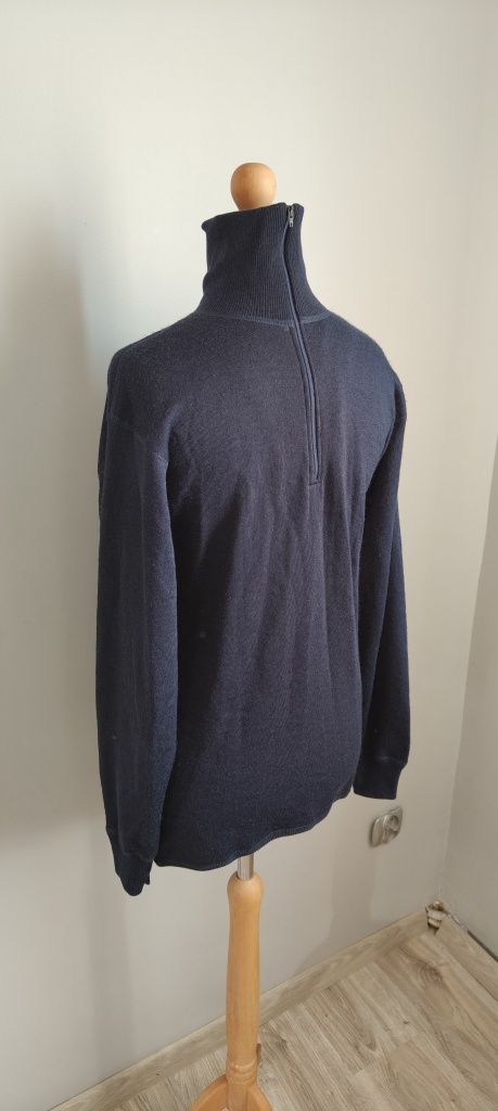 Bluza Sweter z golfem wełniany męskie Iris Norway rozmiar M wełna 70%