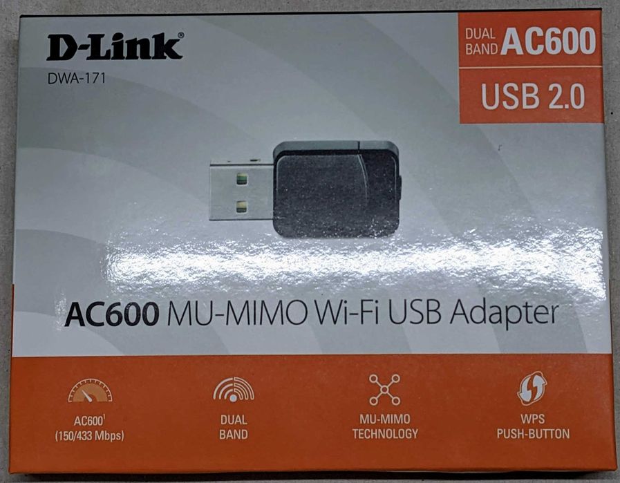 Adaptador D-Link DWA-171 USB AC600 Mini Wi-Fi