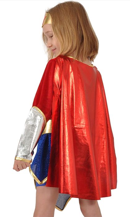 Fato halloween mulher maravilha 4/5 anos