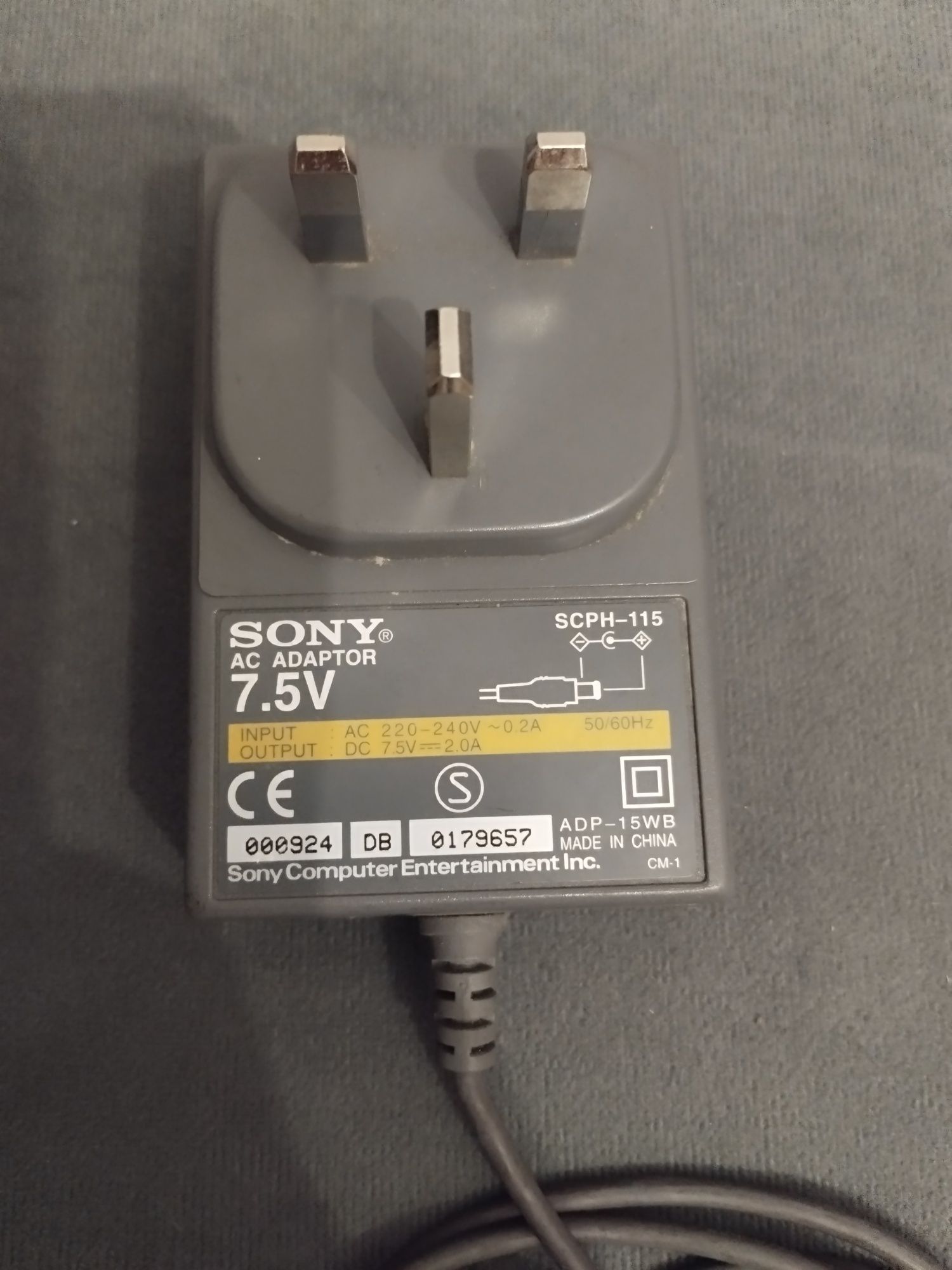 Zasilacz Sony PlayStation 7.5V