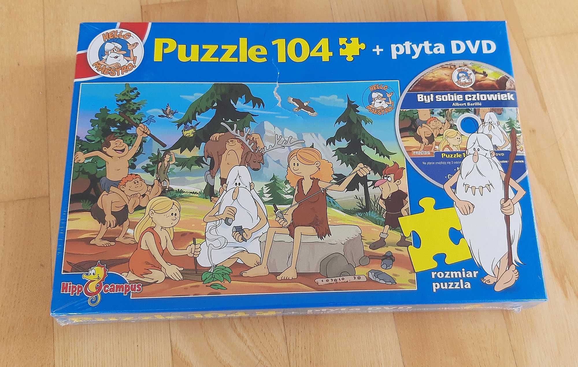 Był sobie człowiek Puzzle 104 el + DVD