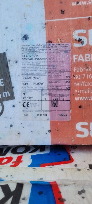 Styropian  EPS100 Dach Podłoga