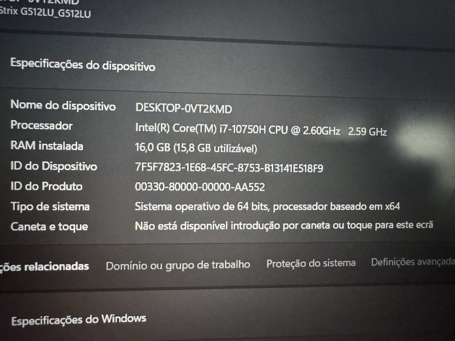 Portátil Gaming ASUS ROG Strix G15