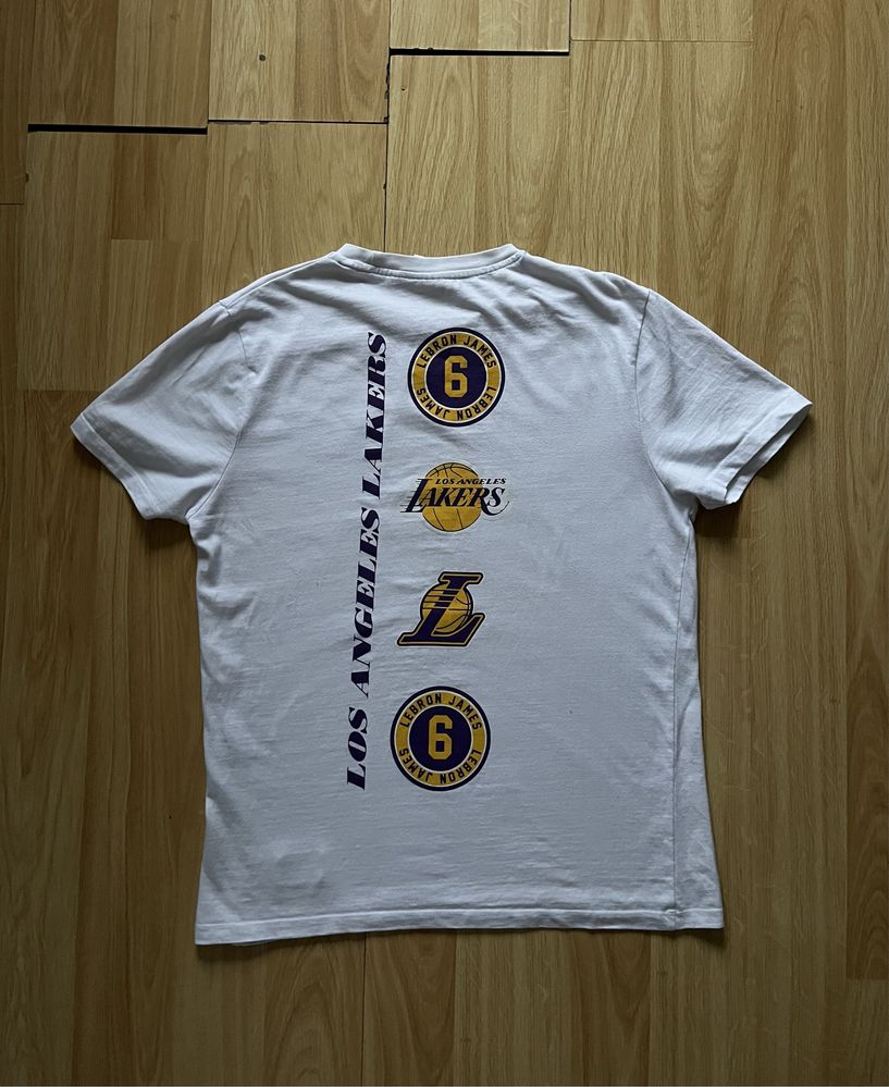 Білосніжна баскетбольна футболка Lakers NBA Lebron James 6