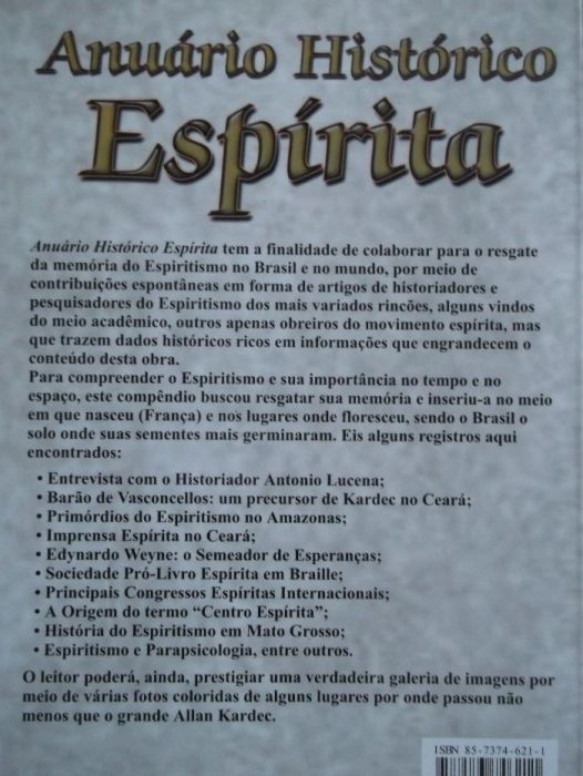 Anuário Histórico Espírita (2003) de Eduardo Carvalho Monteiro