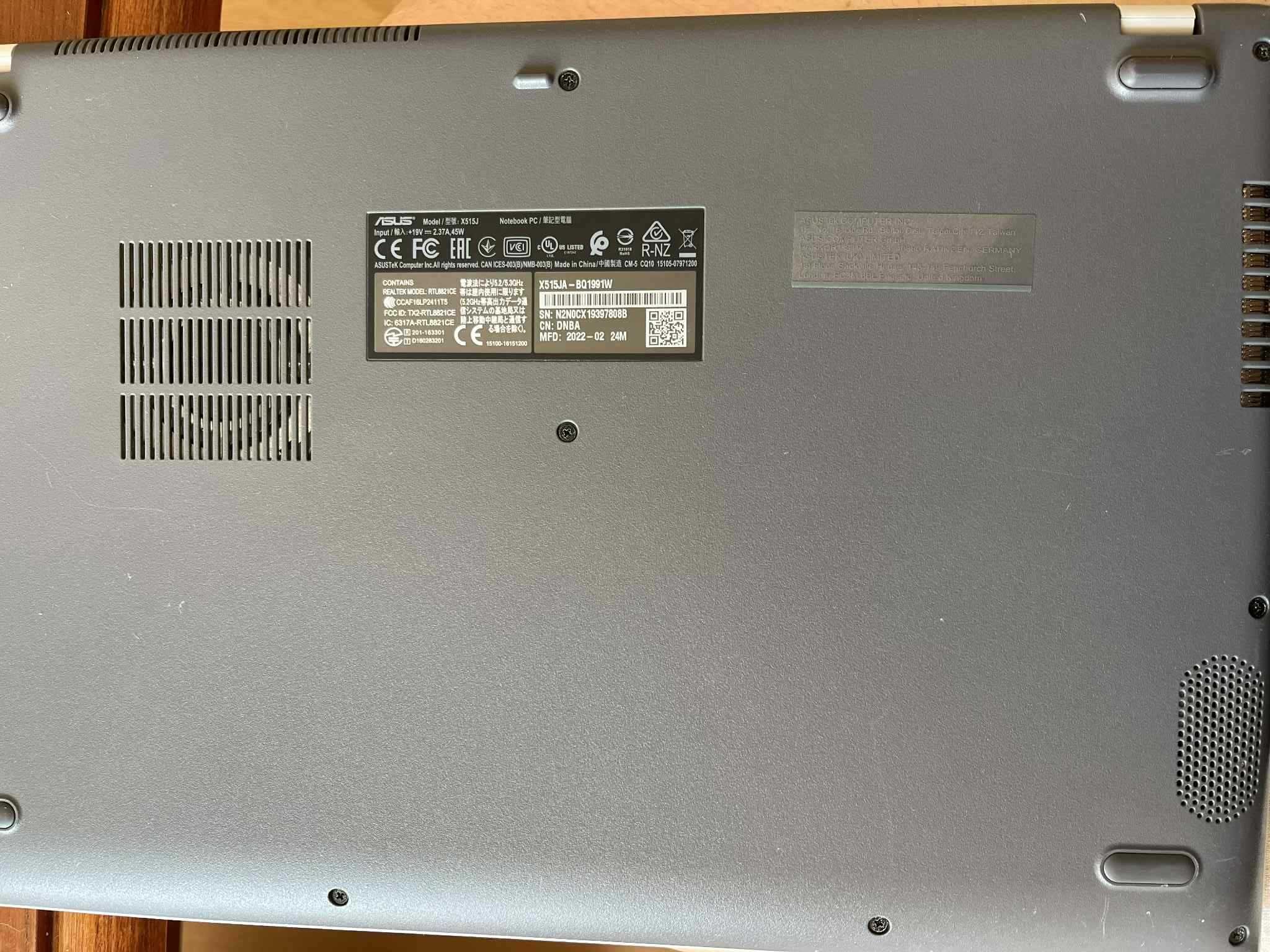 Laptop Asus X515JA-BQ1991W