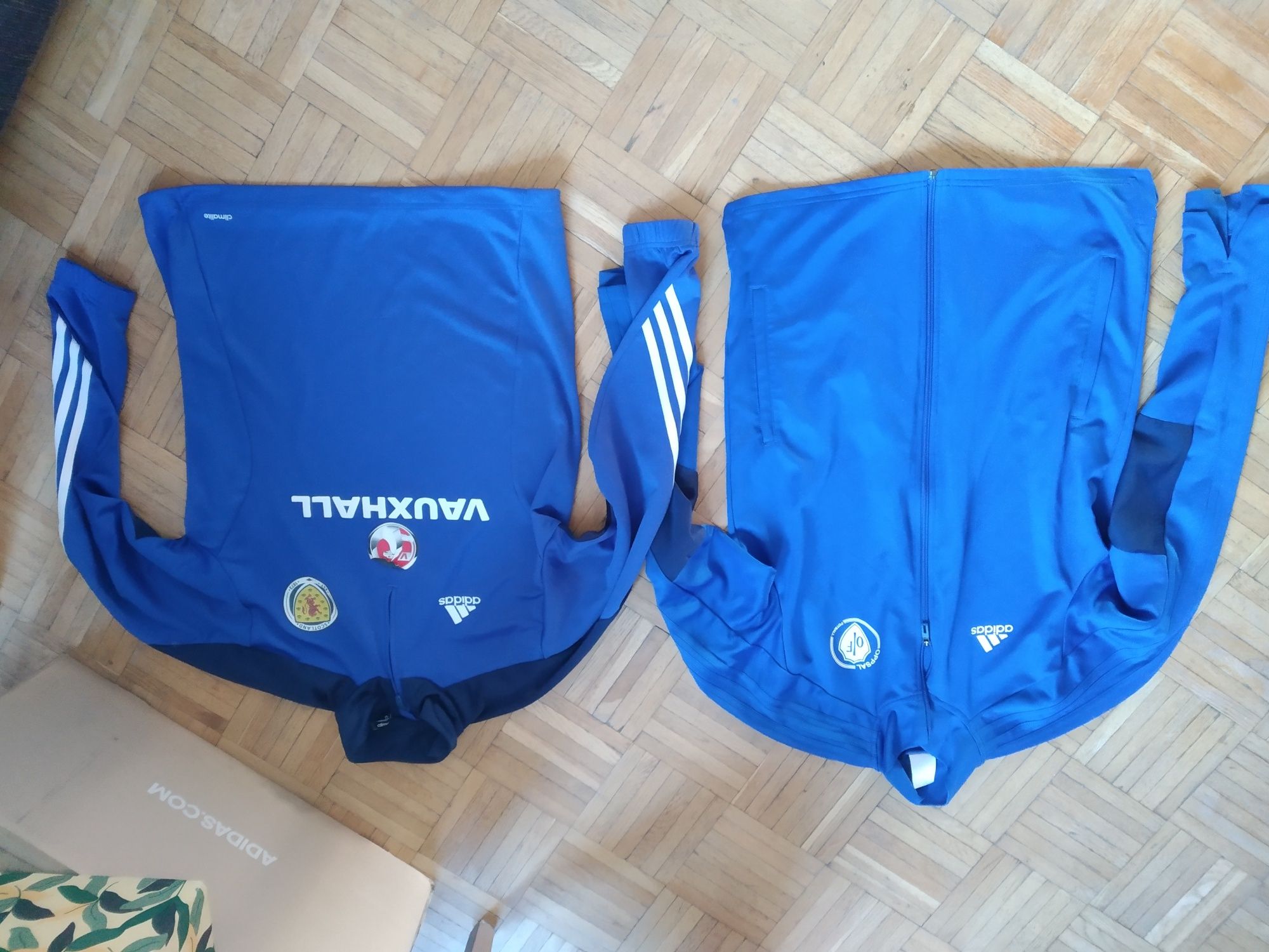 Adidas dwie bluzy męskie sportowe piłkarskie football Scotland