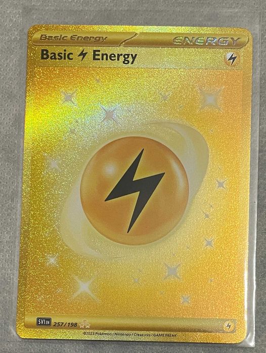 Karta Pokemon TCG: Scarlet&Violet - Gold Lightning Energy - Near Mint!