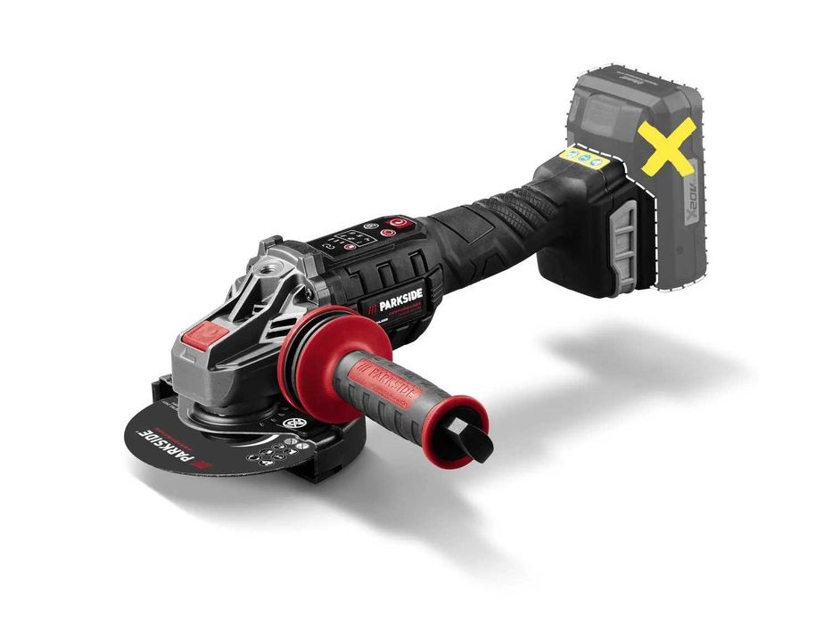 Aku szlifierka kątowa 20v Parkside PERFORMANCE PWSAP F6 5lat gw 2025r.