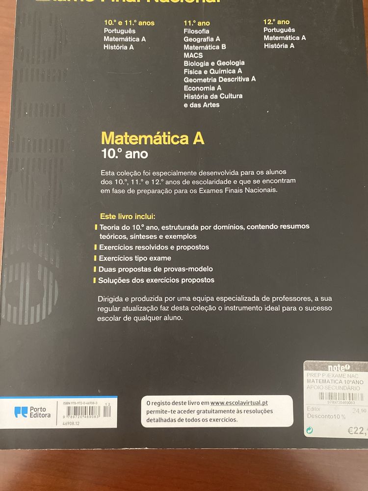 Preparacao para exame de Matematica 12º ano