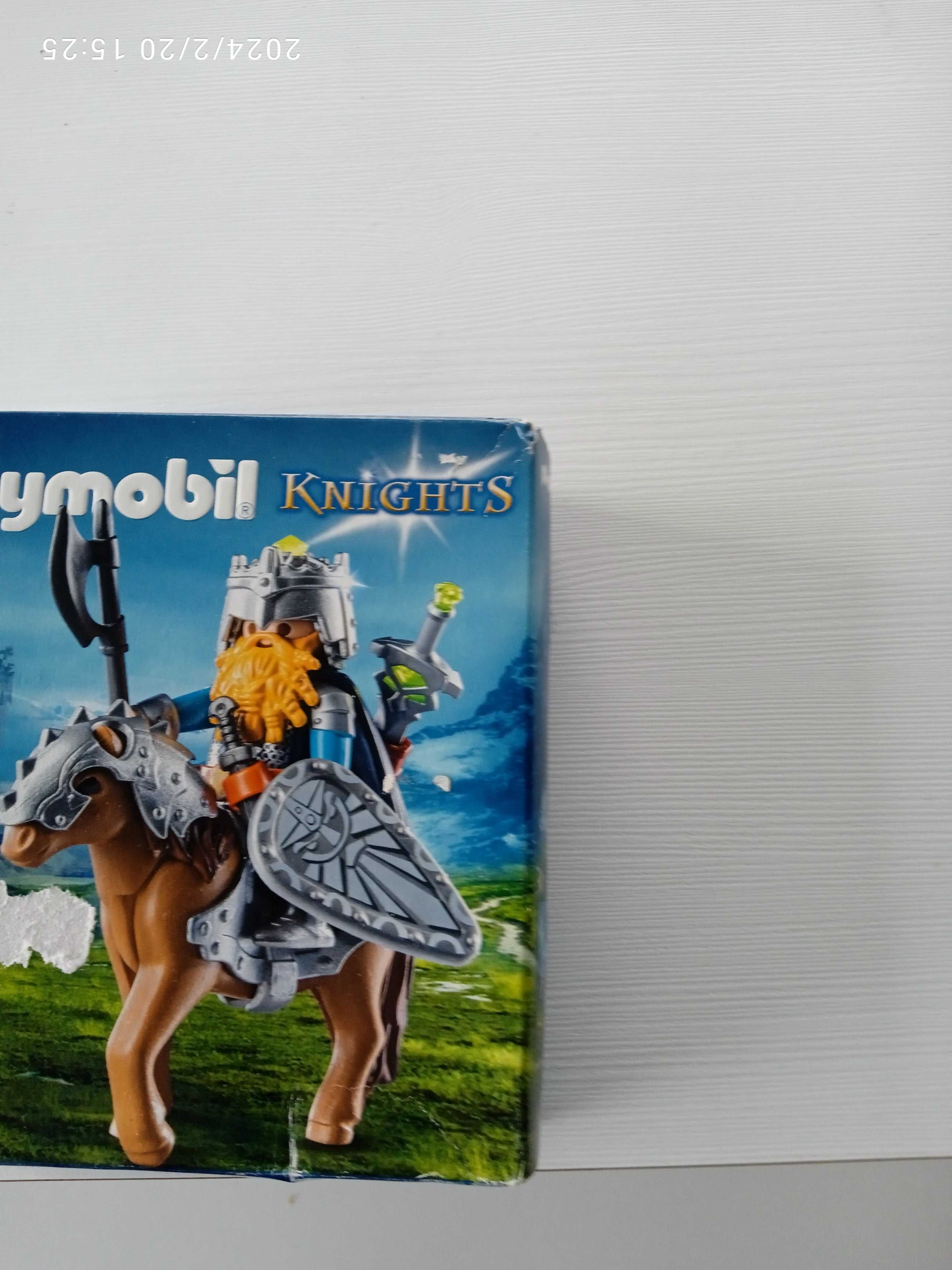 Playmobil 9345 KNIGHTS Krasnolud z wojowniczym kucykiem