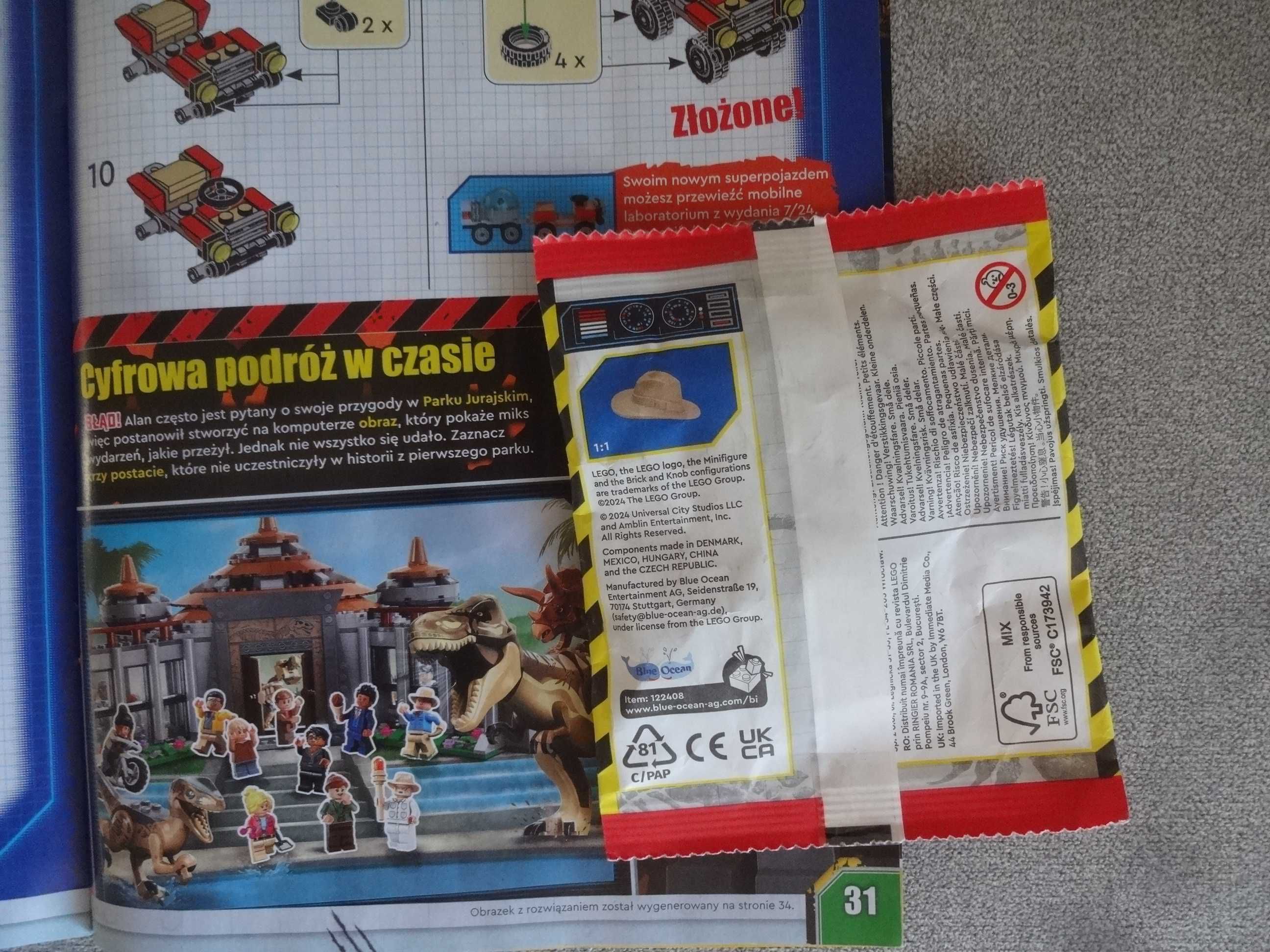 Lego Jurassic Dinozaur Limited Edition Gazetka 2024 plus klocki
