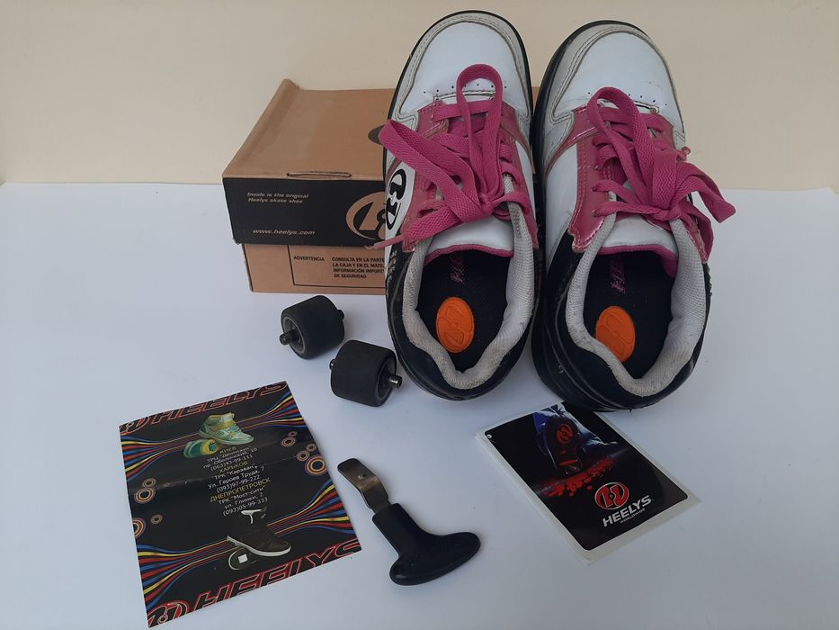 Оригинал Heelys 35 размер роликовые кроссовки, стелька 22 см