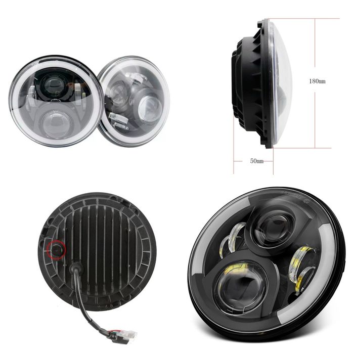 Фара світлодіодна 7 і 5.75 дюймів Led ВАЗ Нива Уаз Газ Toyota Nissan