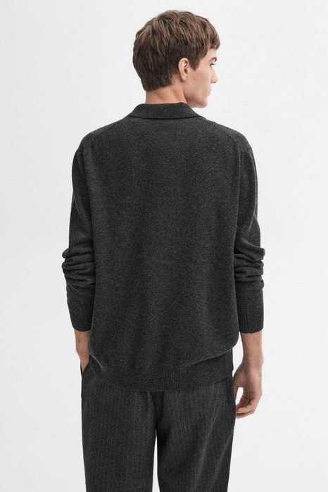 Новий вовняний светр-поло від Massimo Dutti розмір L