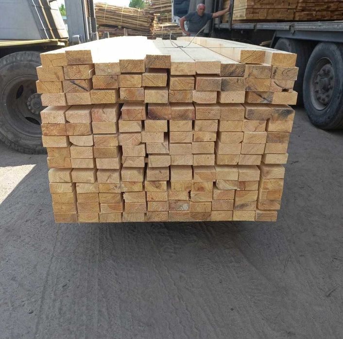 Пиломатеріали брус 150*35*4м (рейка,балка,блокхаус,кроква)