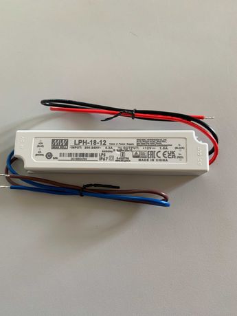 Driver led MEAN WELL LPH-18-12 IP67 12V 18W