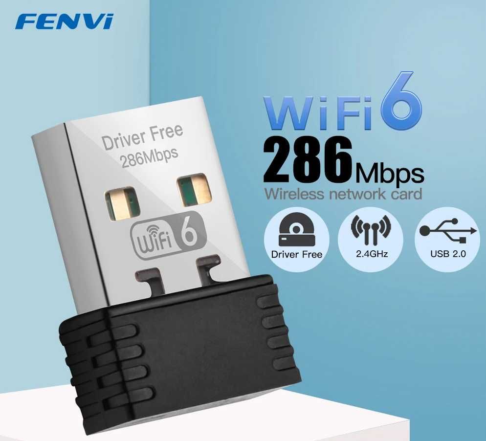 Сетевой USB адаптер Wi-Fi6 AX286, 2,4ГГц, 802.11ax
