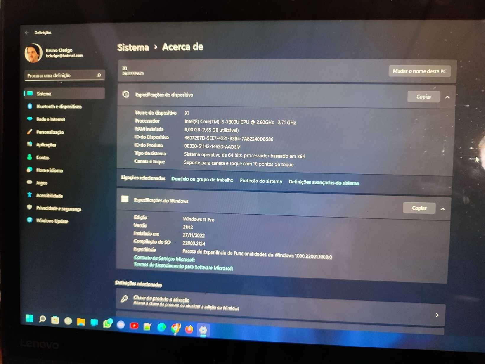 Oportunidade Lenovo x1 yoga touchscreen ecran 2K Fantástico