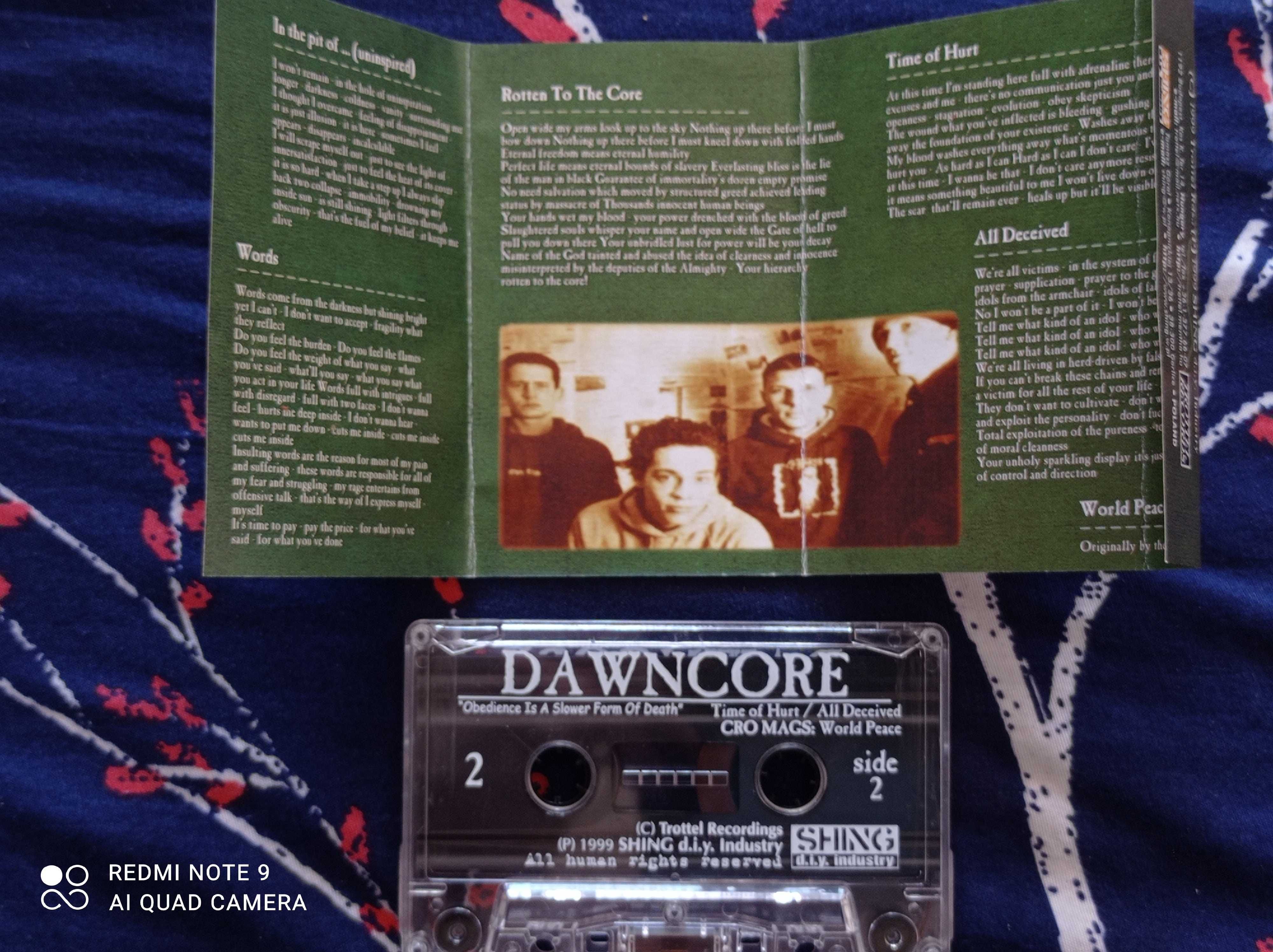 Dawncore - Obedience Is The Slower Form Of Death kaseta Newborn