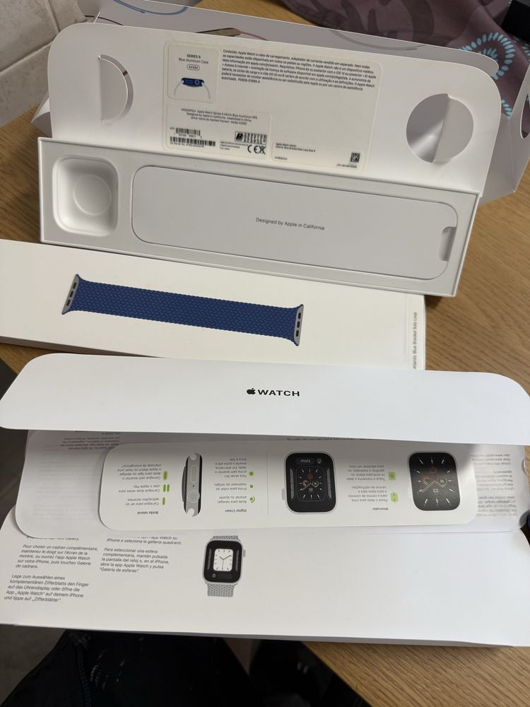 Apple watch series 6 44mm blue aluminium case