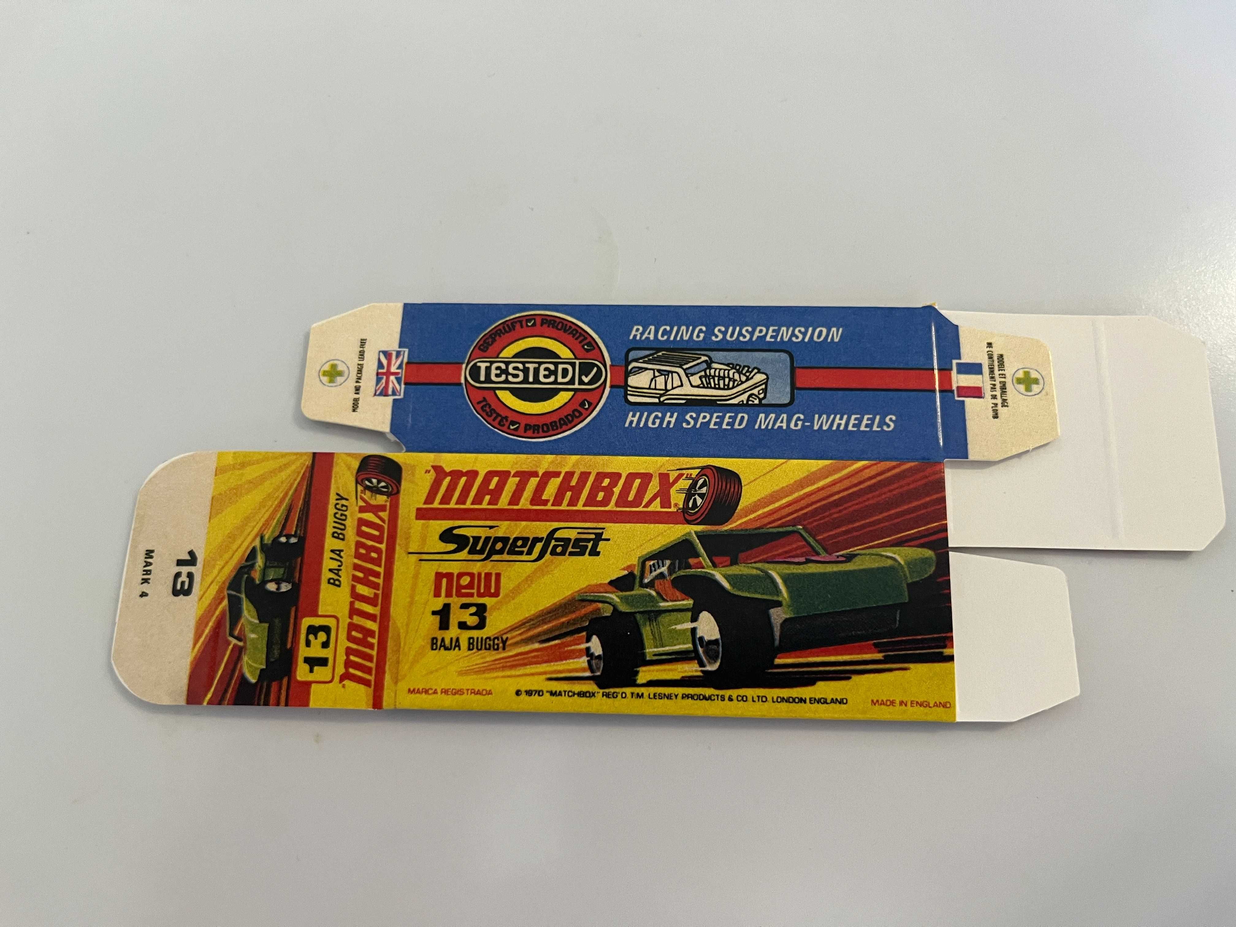 Caixa de reprodução para Matchbox Superfast Diversos modelos esc. 1:75