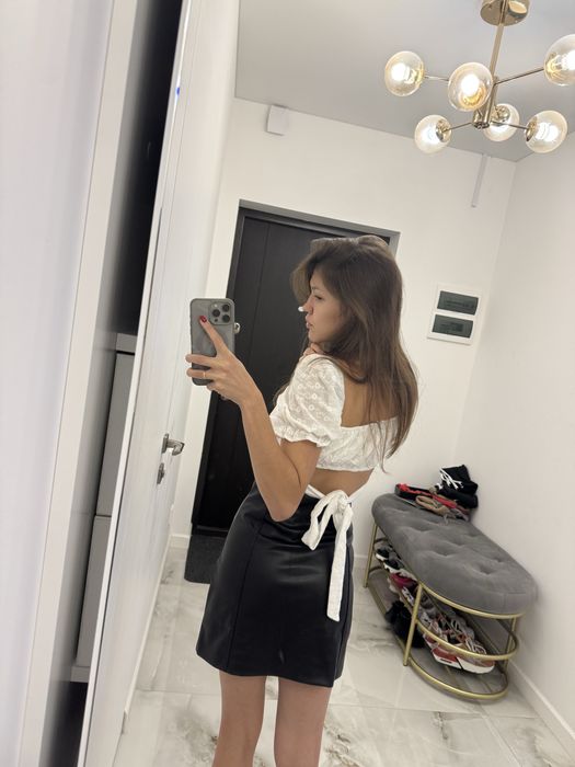 Спідниця zara шкіряна