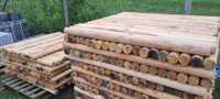 Słupki, wałki, paliki drewniane 1,3m x 6/7 cm, melioracja