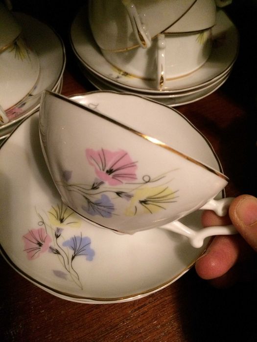Serviço de chá  porcelana Vista alegre