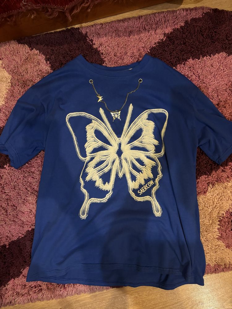 y2k футболка с бабочкой