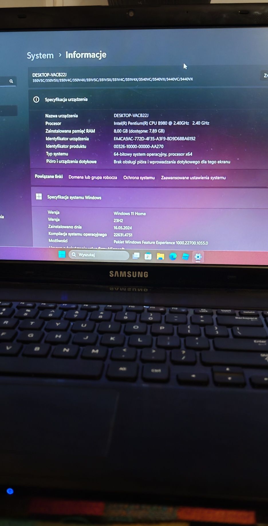 Laptop Samsung NP350E5C 8/512