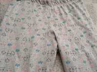 Szare spodnie piżamowe w kotki 134-140