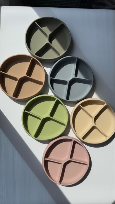 Силіконовий посуд, дитячий посуд, тарілочки, прикорм. ЗНИЖКА!