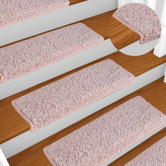 Vidaxl Maty Na Schody 30 Szt. 65X21X4 Cm Biały I Różowy