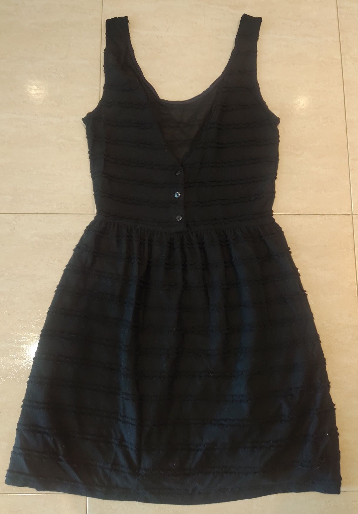 Vestido preto S Stradivarius