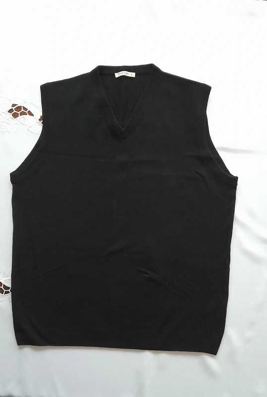 Sweter męski kamizelka kaszmir merino WoolOvers r. Xl