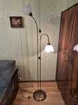 Lampa stojąca- dwa klosze